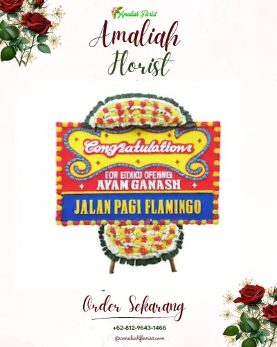 Bunga Papan Congratulation di Ombolata Ulu